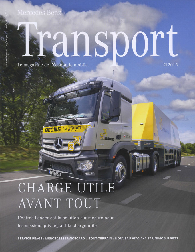  Jetline paraît dans la revue Transport de Mercedes 