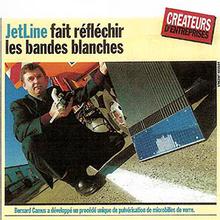 JetLine fait réfléchir les bandes blanches