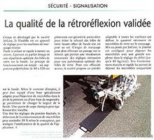 La qualité de la rétroréflexion validée